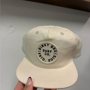 Cream binky bro snap back